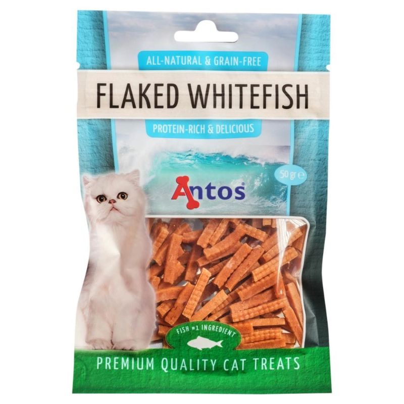 ANTOS Flaked Whitefish skanėstai katėms su žuvimi 50g (12)